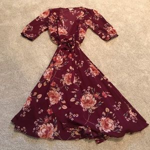 Showpo Wrap Floral Dress